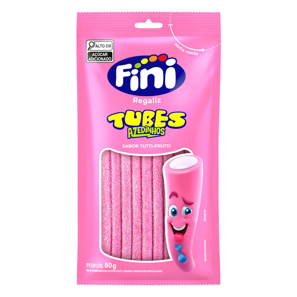 Fini Tubes Tutti Frutti Azedinhos 80g