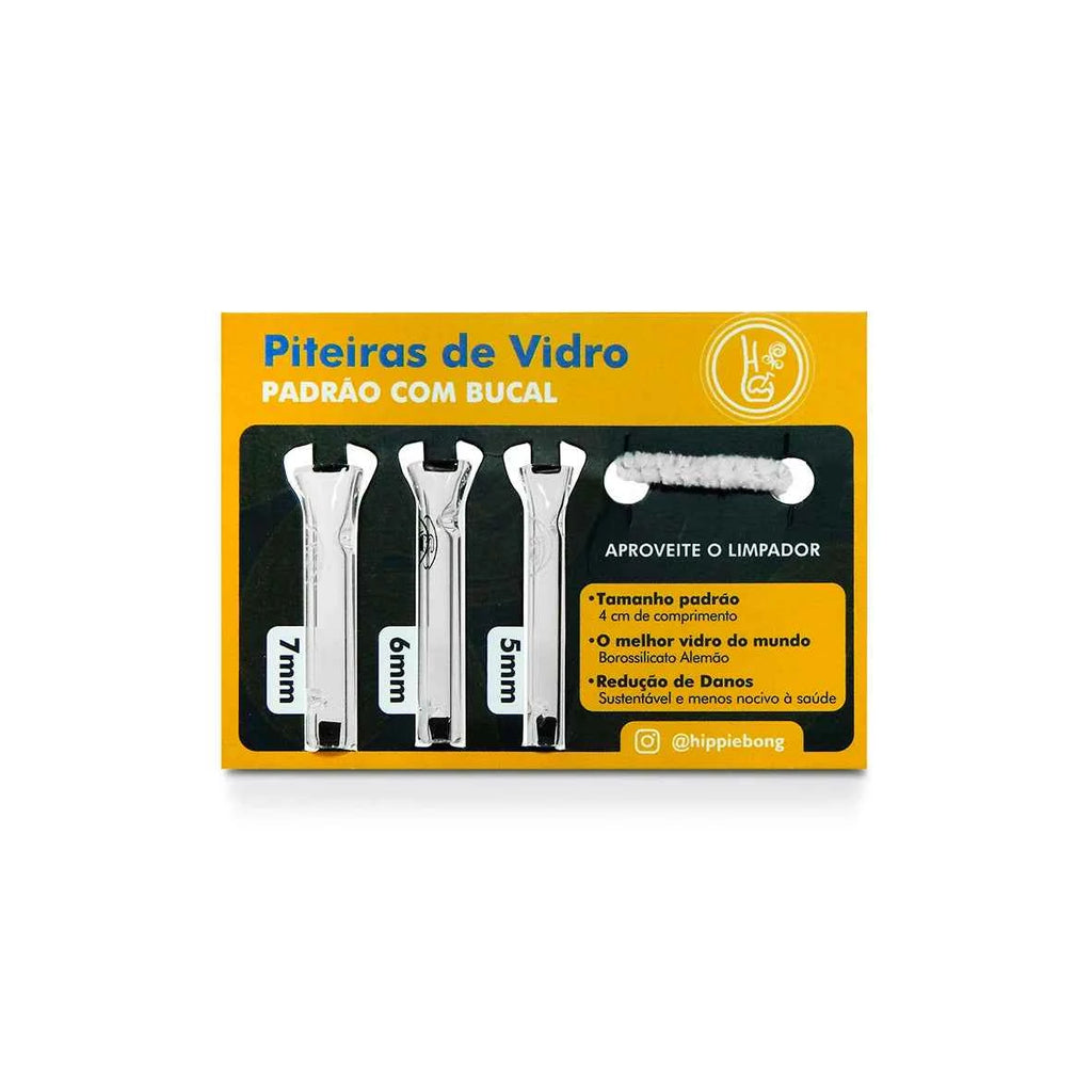 Kit de Piteira de Vidro Card com Bucal
