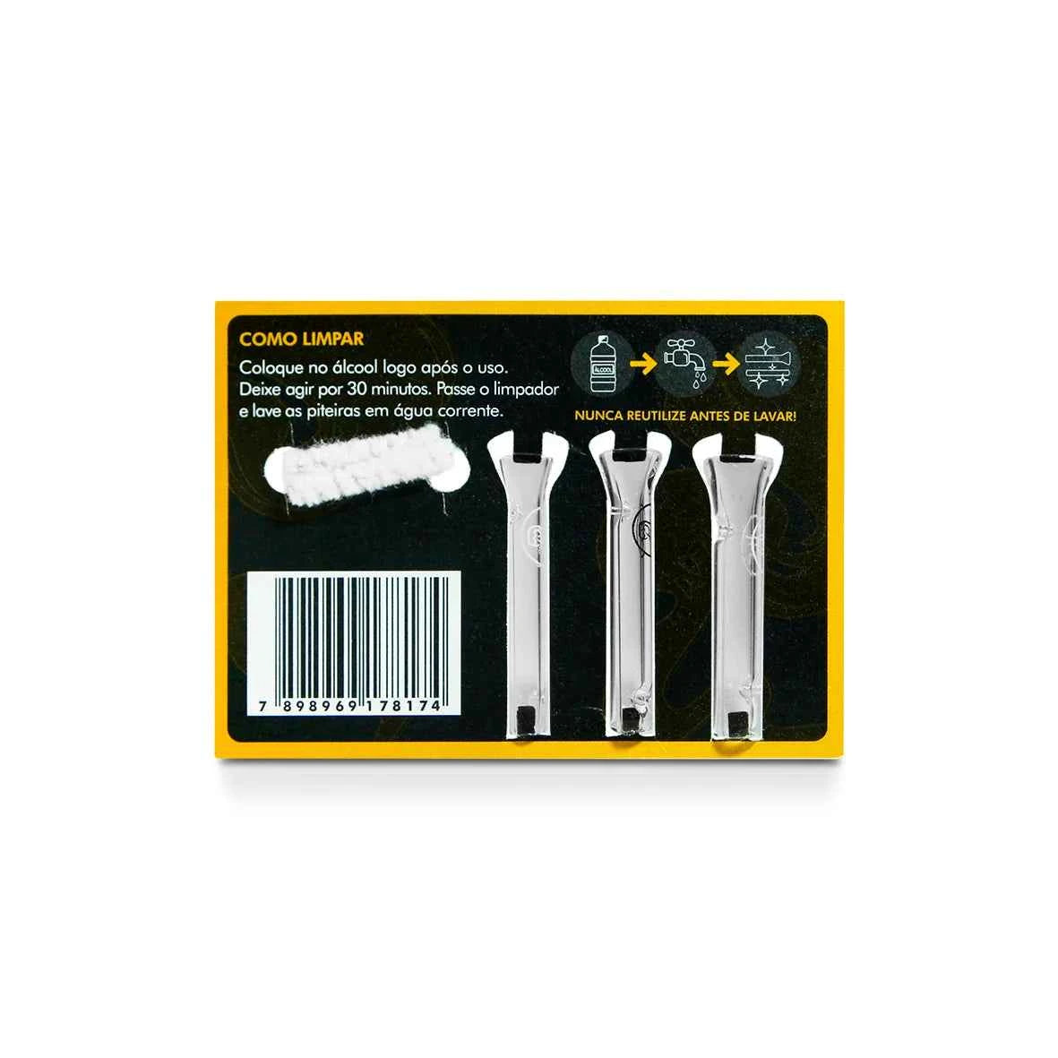 Kit de Piteira de Vidro Card com Bucal