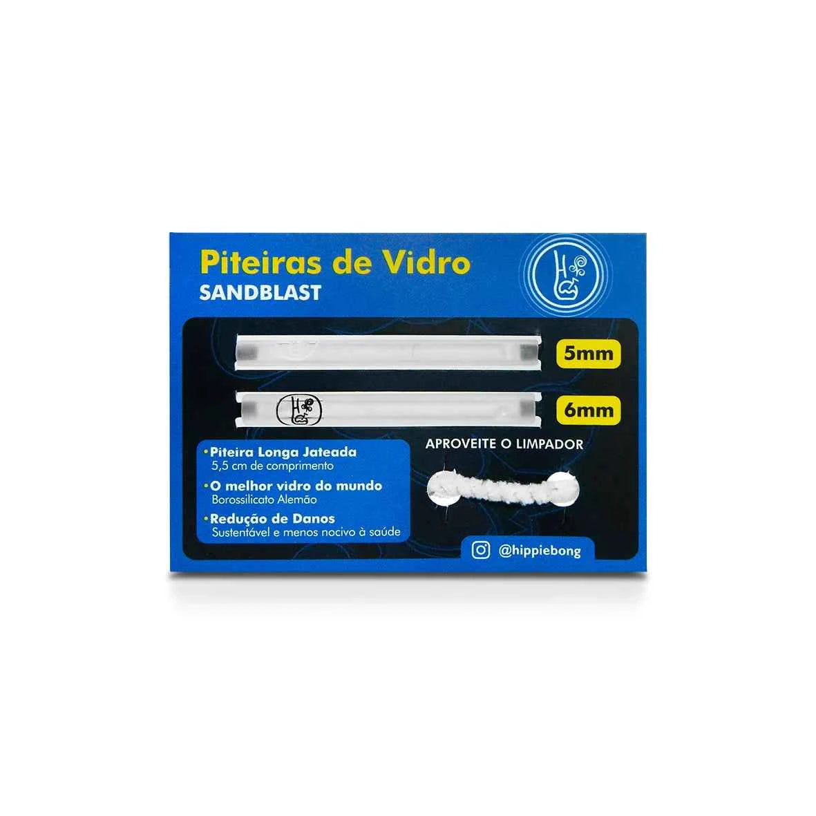 Card Piteira de Vidro Sandblast