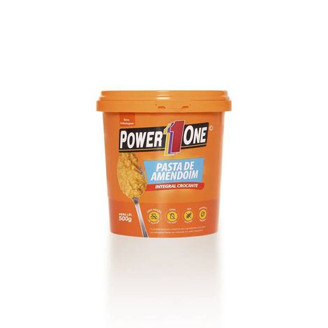 Pasta de Amendoim Integral Crocante 500g - Power One