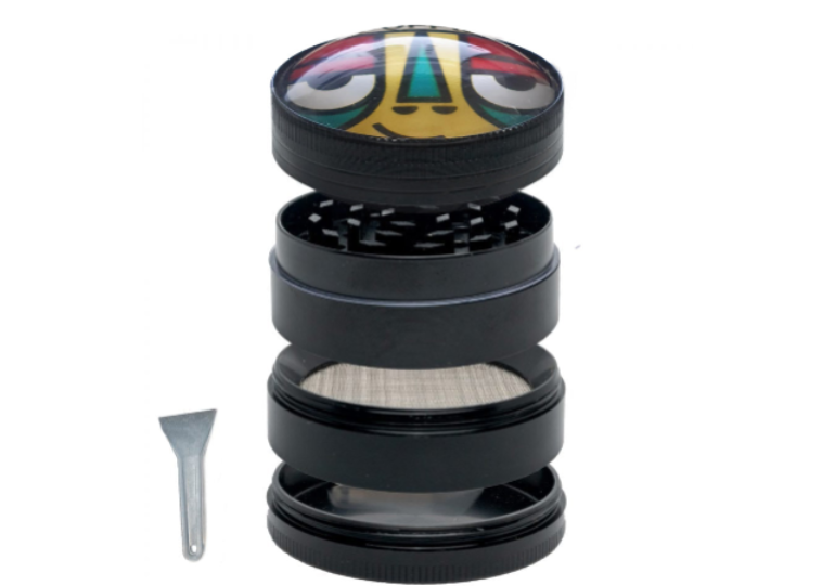 Dichavador de Metal com Acrílico 4 Partes Puffiz - Moby Chicken