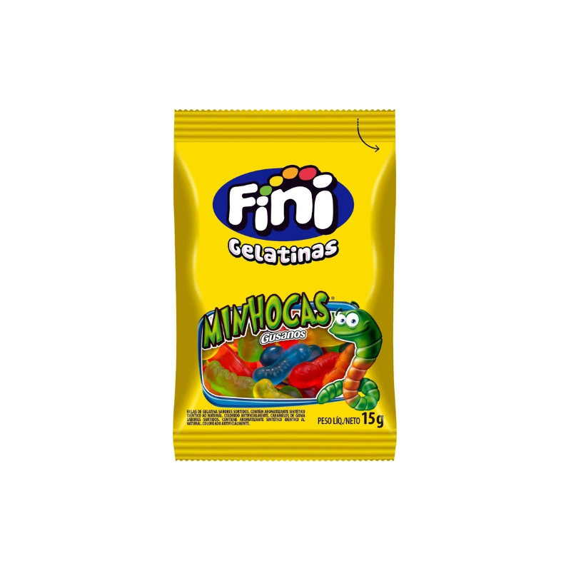 Bala Fini Minhocas 15g