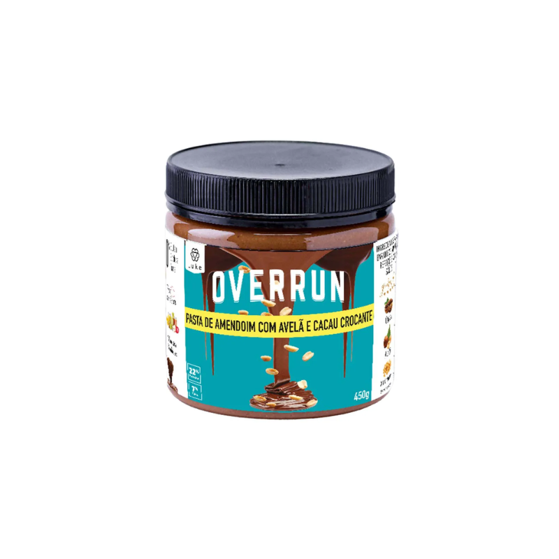 Pasta de Amendoim Avelã com Cacau Crocante 450g - Overrun